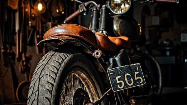 Des plaques d'immatriculation noires pour motos anciennes : guide des choix et règles