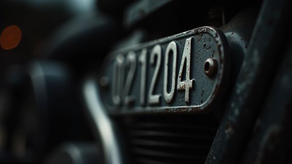 Les plaques d'immatriculation noires pour motos de collection : législation et options